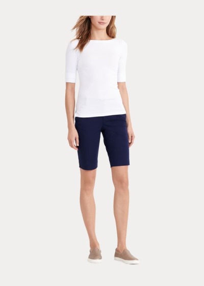 Ralph Lauren Bi-Stretch Twill Shorts Dame Danmark (NCIML2137)